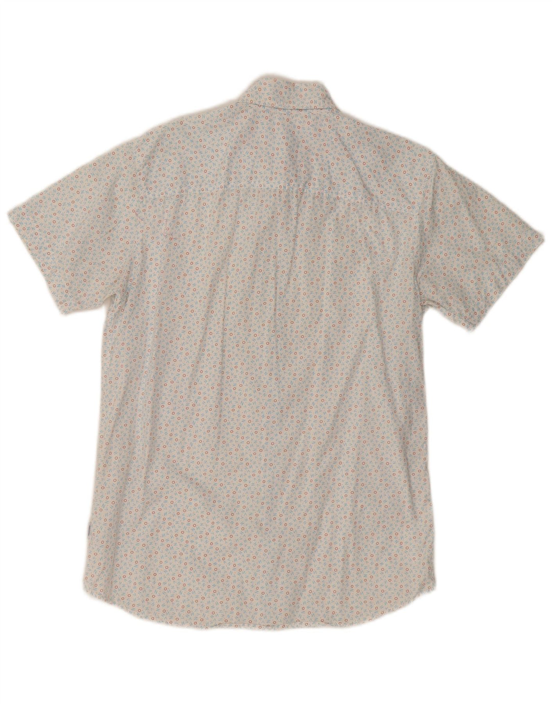 Camicia a maniche corte da uomo Jack & Jones piccola in cotone maculato bianco