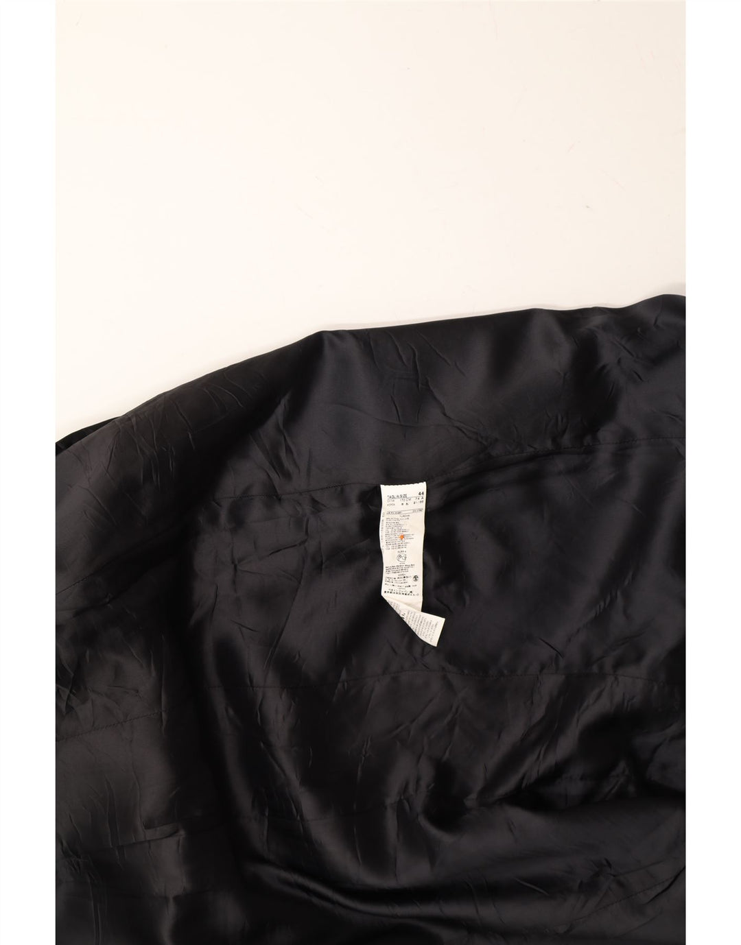 BENETTON Womens Overcoat IT 44 Medium Black Polyester Vintage Benetton and Second-Hand Benetton from Messina Hembry 