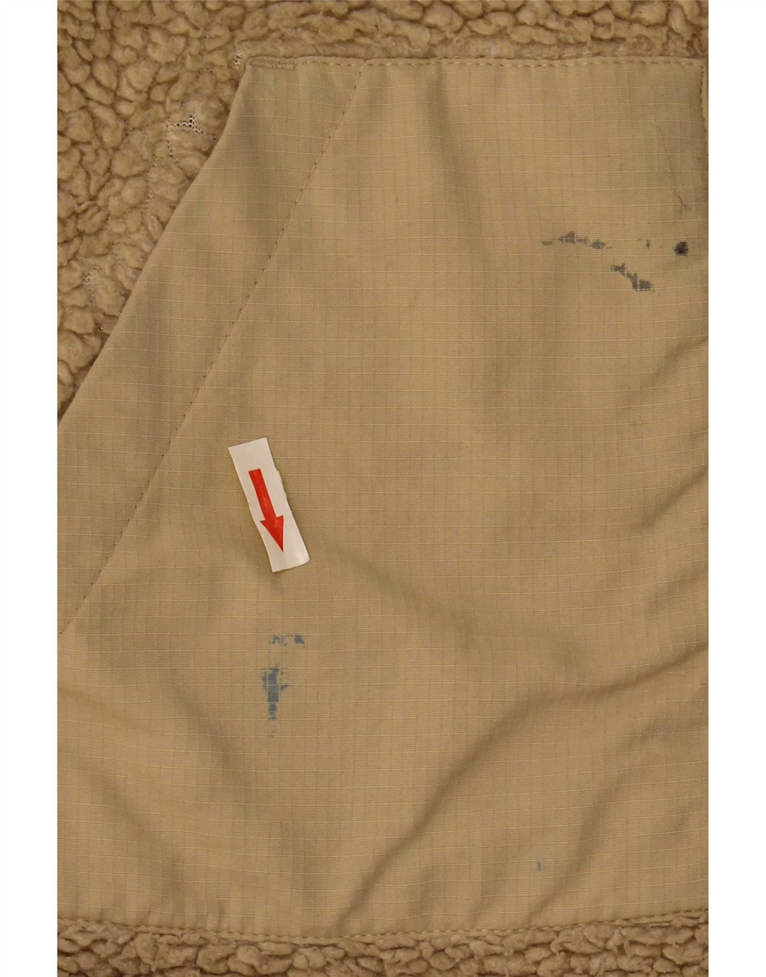 Giacca in pile da uomo Urban Outfitters UK 36 Small Beige Poliestere