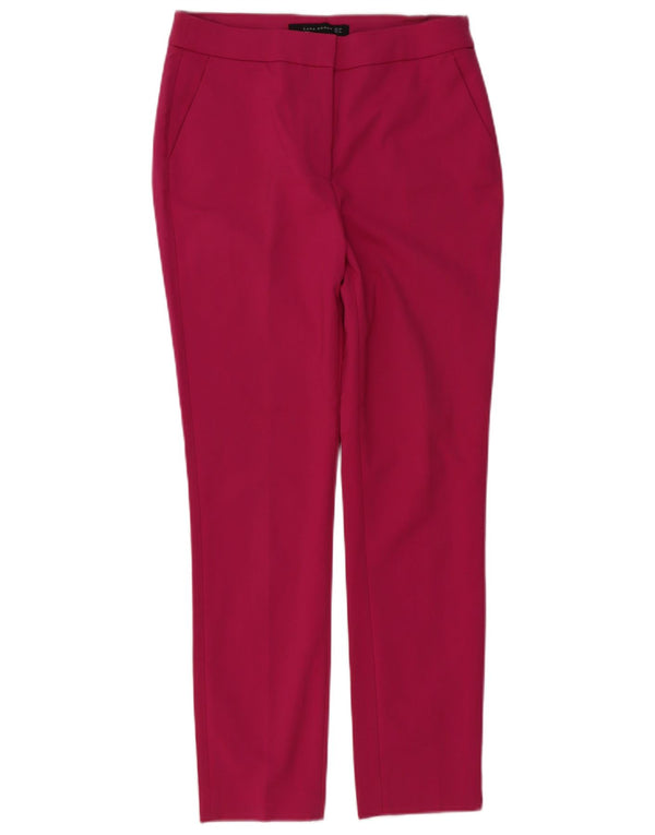Pantaloni chino slim da donna Zara EU 38 Small W28 L28 Rosa