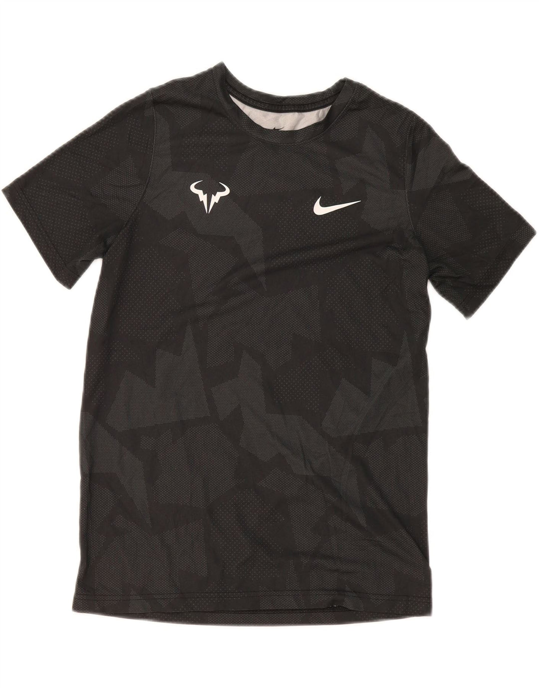 Maglietta Nike Rafa da ragazzo per ragazzi 13-14 anni XL Poliestere geometrico grigio
