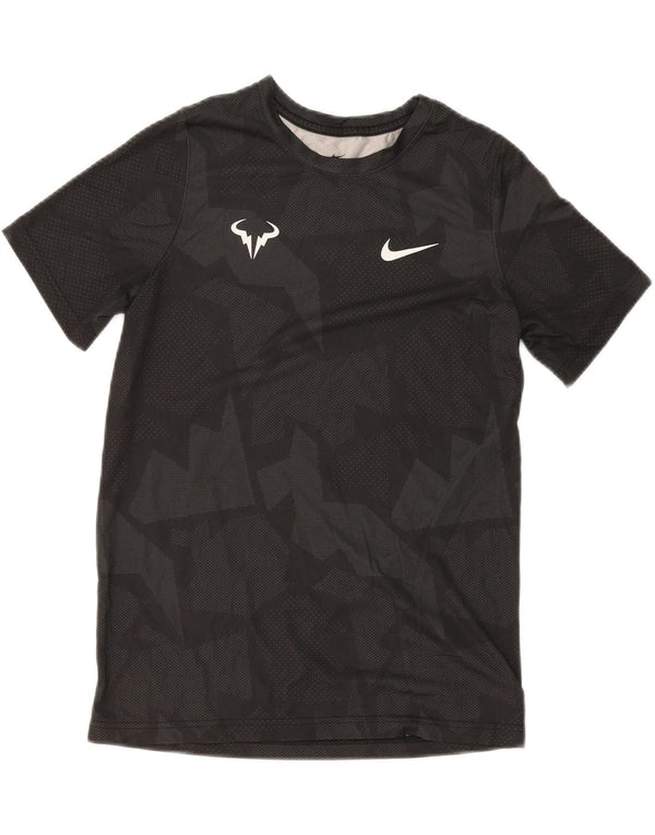Maglietta Nike Rafa da ragazzo per ragazzi 13-14 anni XL Poliestere geometrico grigio