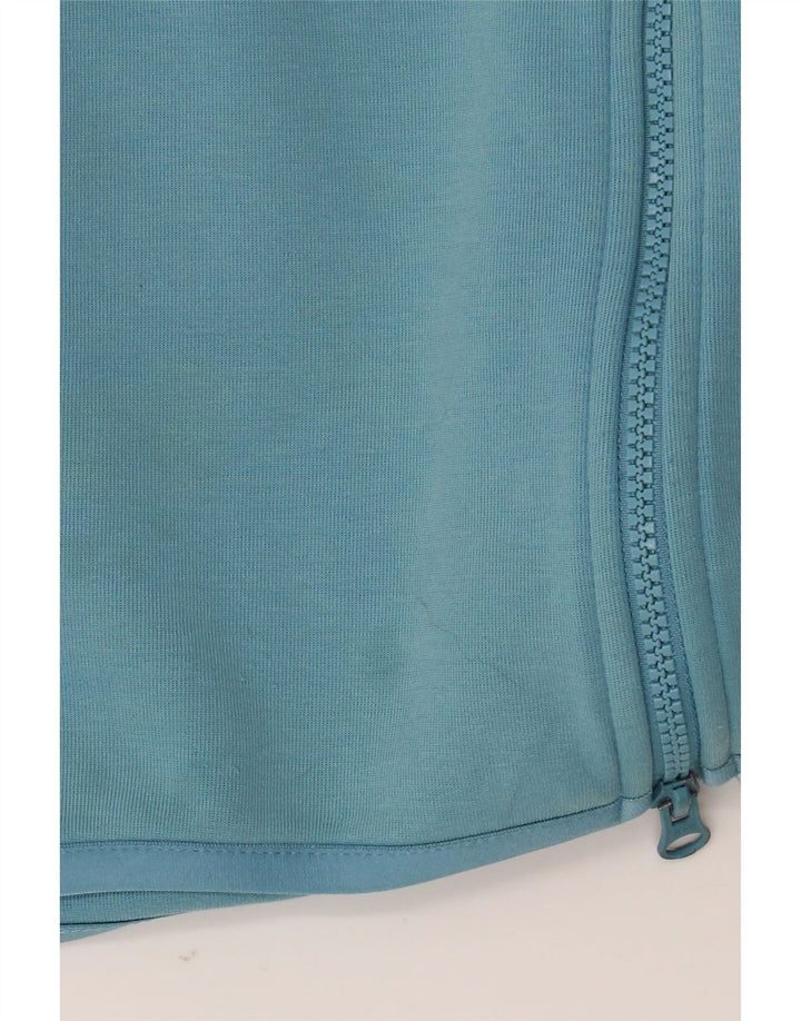 Felpa con cappuccio e zip Nike da uomo, grande, in cotone blu
