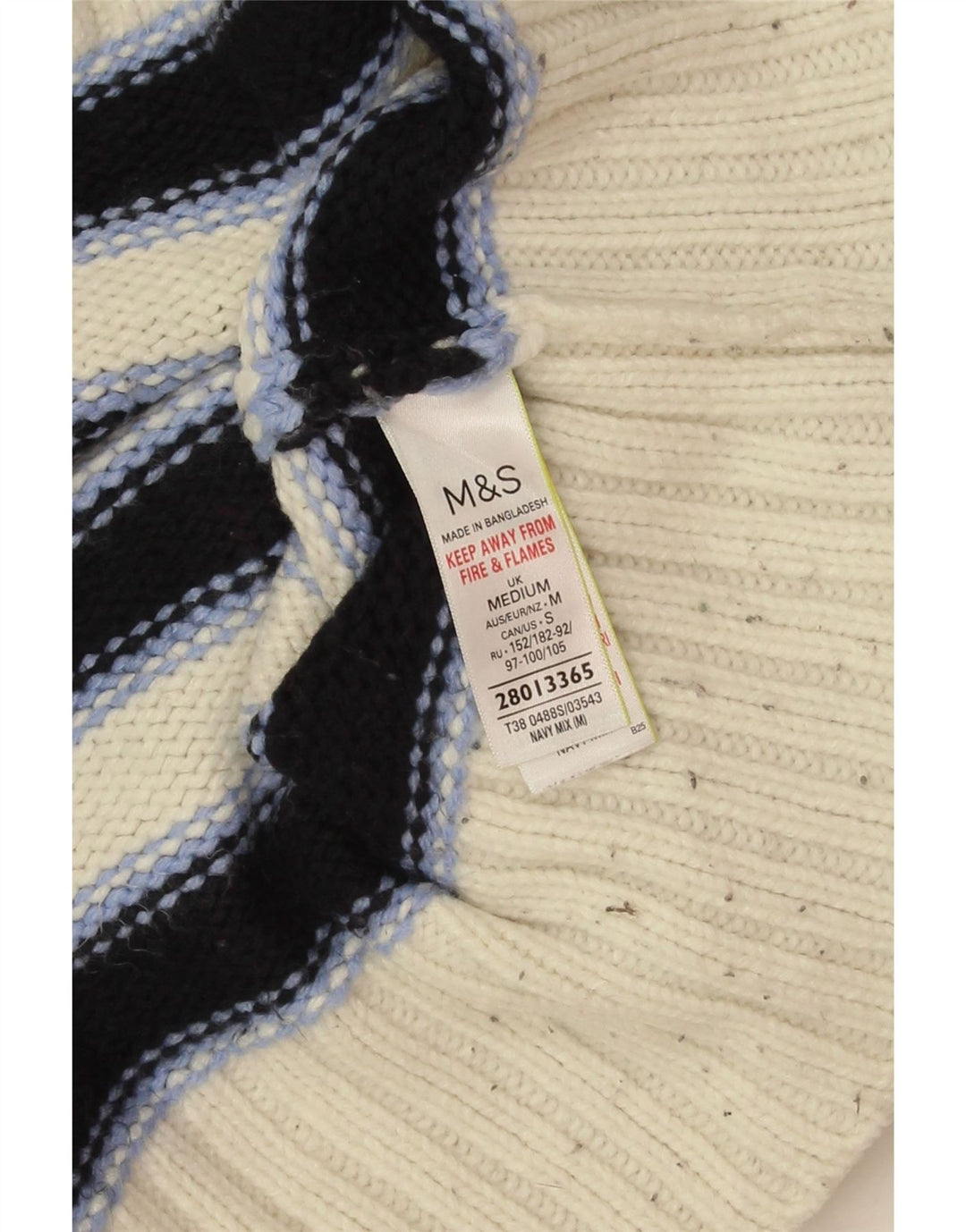 Maglione maglione con scollo a barca da donna Marks & Spencer UK 14 blu navy medio