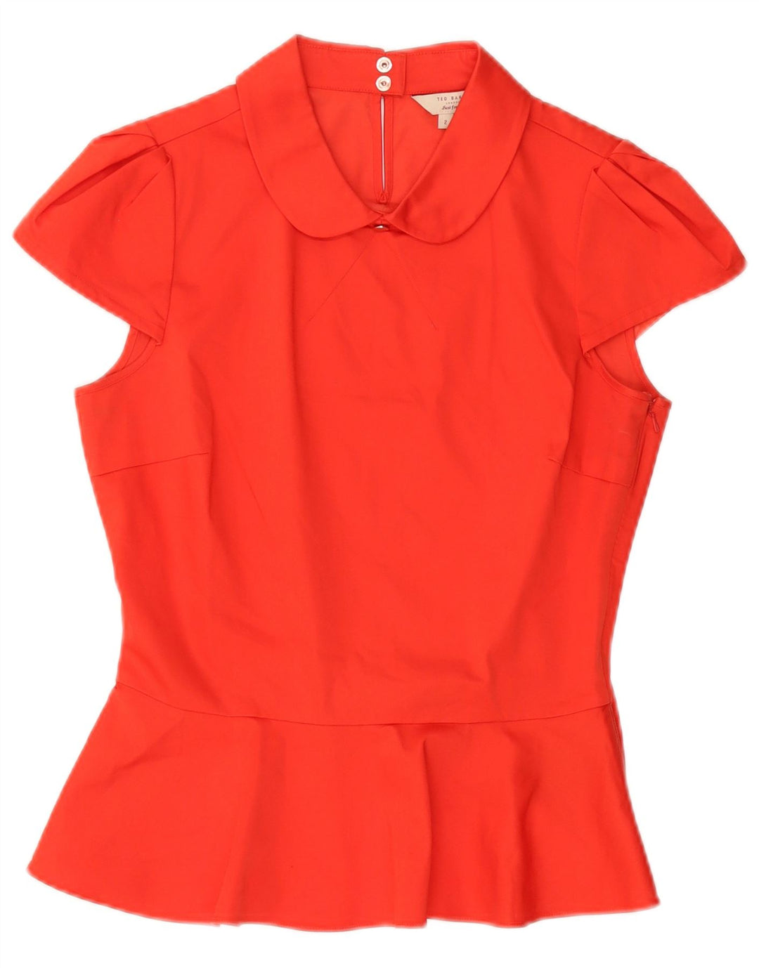 Camicetta da donna TED BAKER taglia superiore 2 piccola in cotone rosso