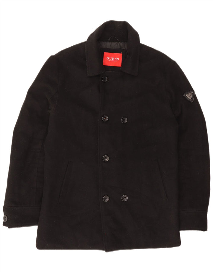 Cappotto da marinaio da uomo Guess UK 40 grande poliestere nero