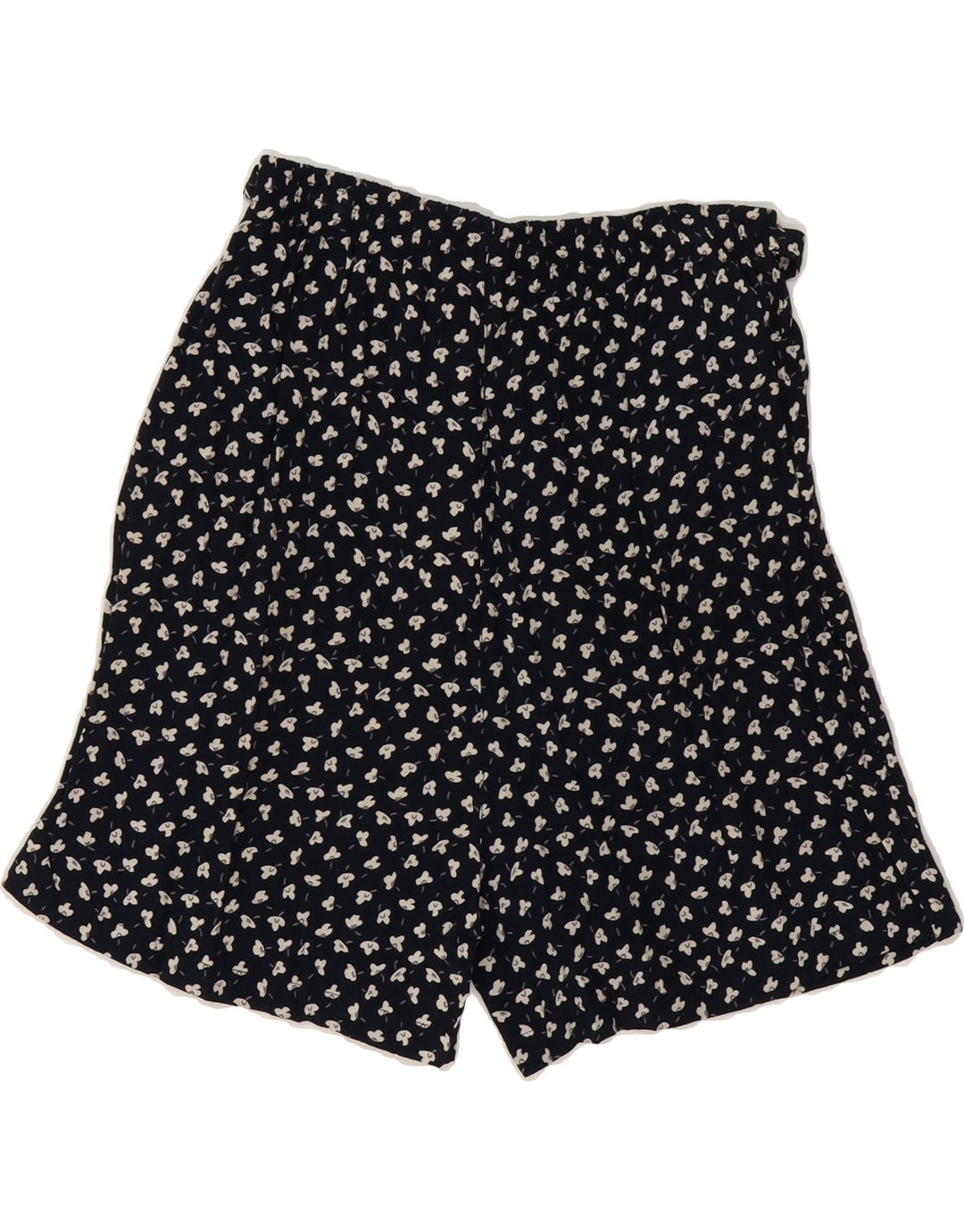 C&A Womens Casual Shorts W28 Medium Navy Blue Floral Rayon Vintage C&A and Second-Hand C&A from Messina Hembry 