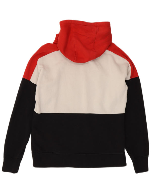 Felpa con cappuccio grafica Nike da uomo, piccola, in cotone color block multicolore