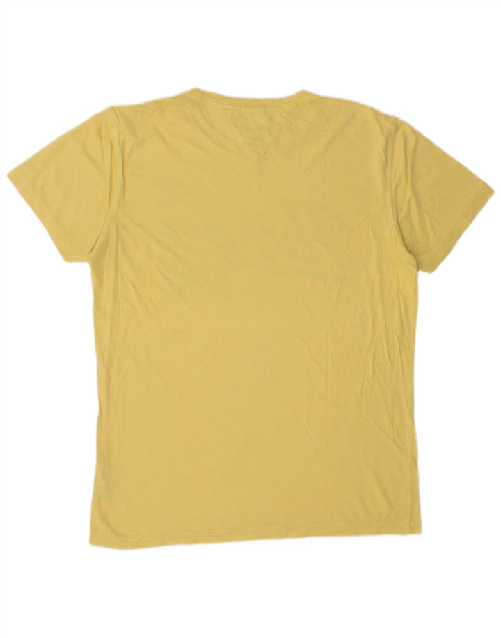 T-shirt grafica da uomo Tommy Hilfiger Top in cotone giallo medio