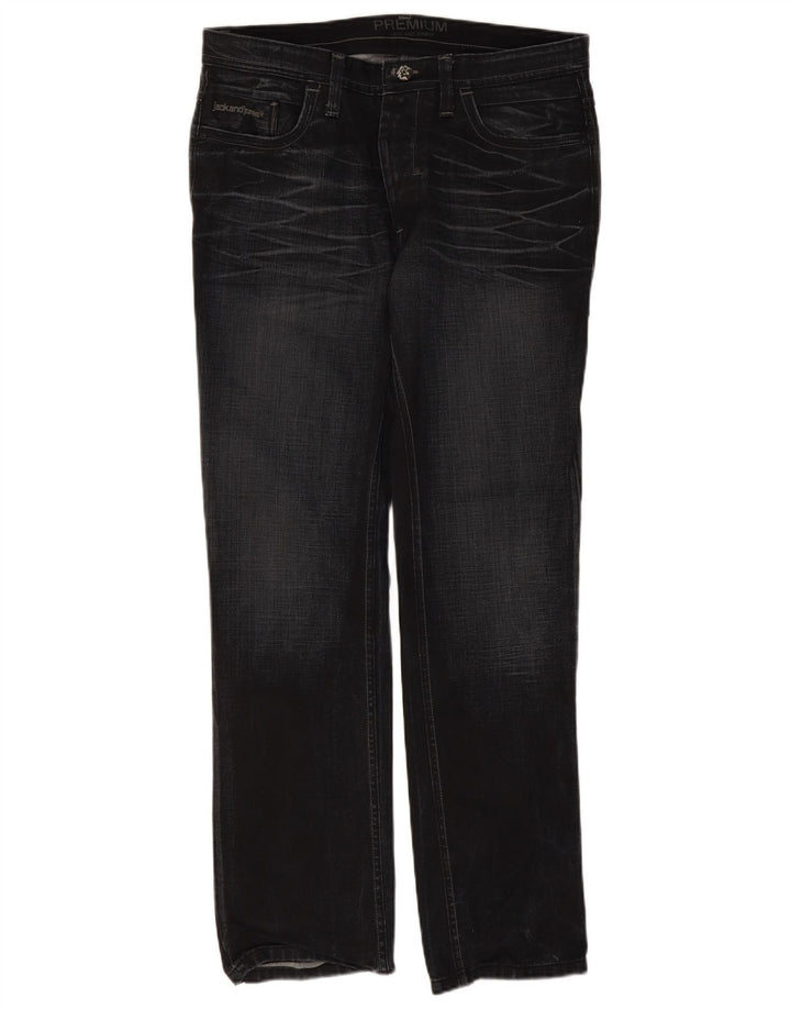 Jeans dritti da uomo Jack & Jones W36 L34 neri