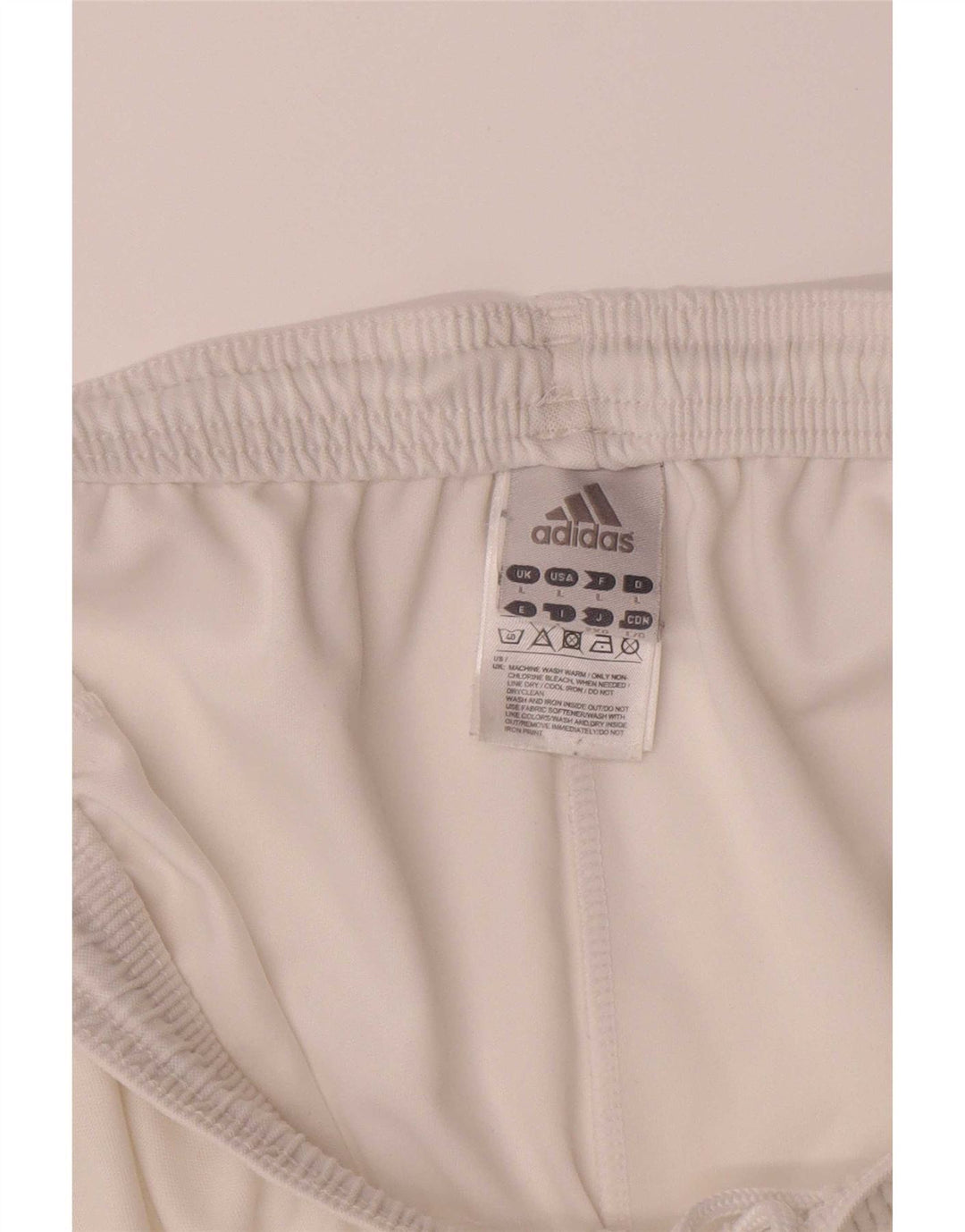 Pantaloncini sportivi Adidas Climalite Graphic da uomo, grandi, in poliestere bianco