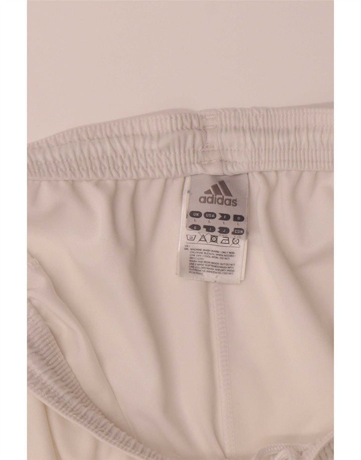 Pantaloncini sportivi Adidas Climalite Graphic da uomo, grandi, in poliestere bianco