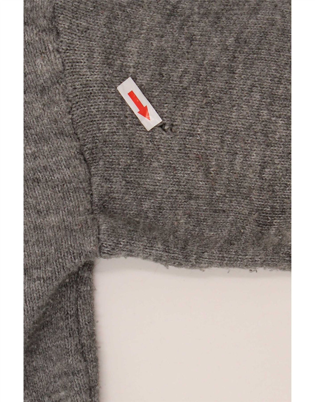 Maglione cardigan oversize da donna Zara UK 14 Acrilico screziato grigio medio
