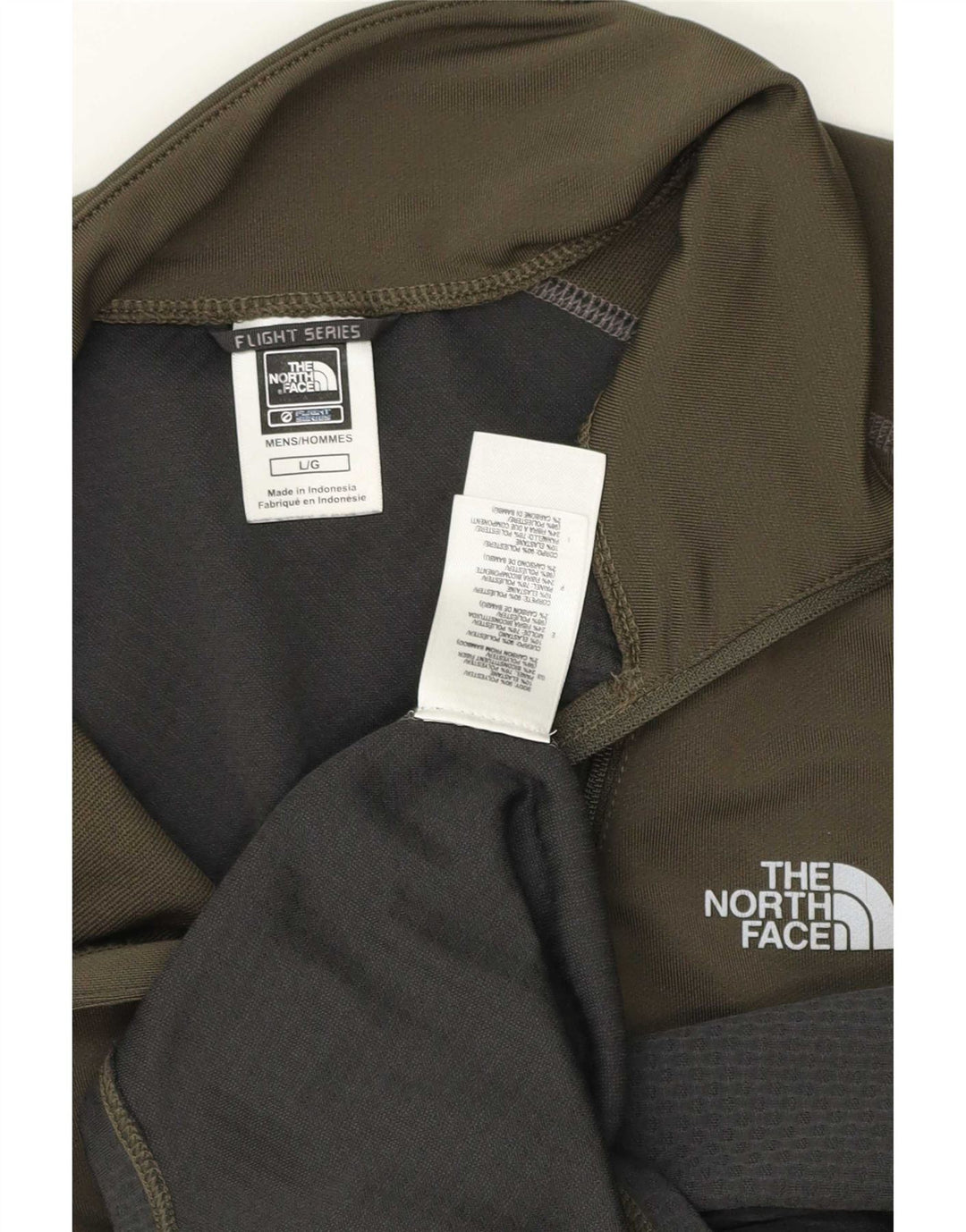 The North Face Uomo Pullover con zip Collo Tuta da ginnastica Top Large Khaki Colourblock