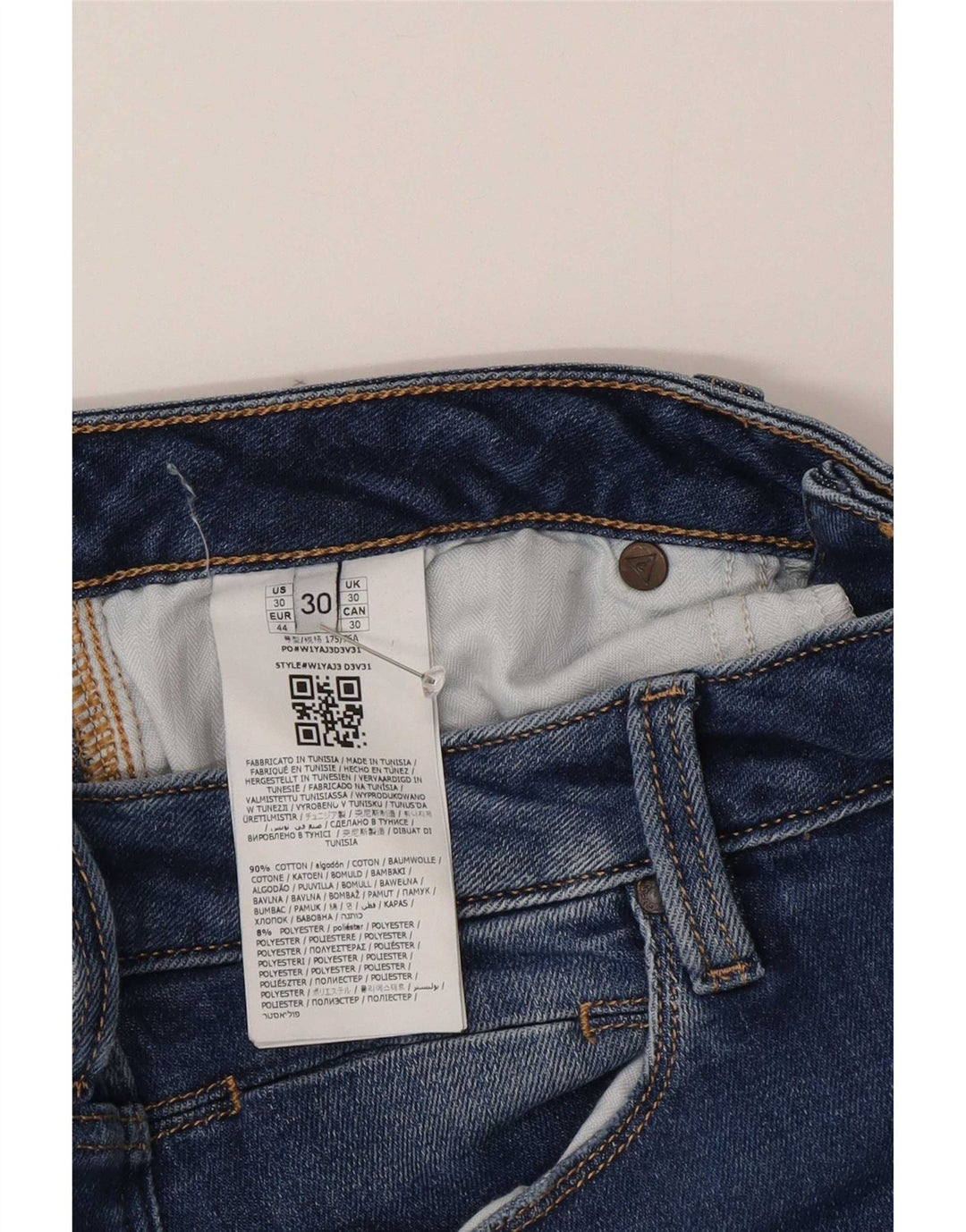 Jeans skinny da donna Guess W30 L30 cotone blu