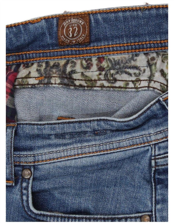 Jeans dritti da donna Roy Rogers W32 L30 cotone blu