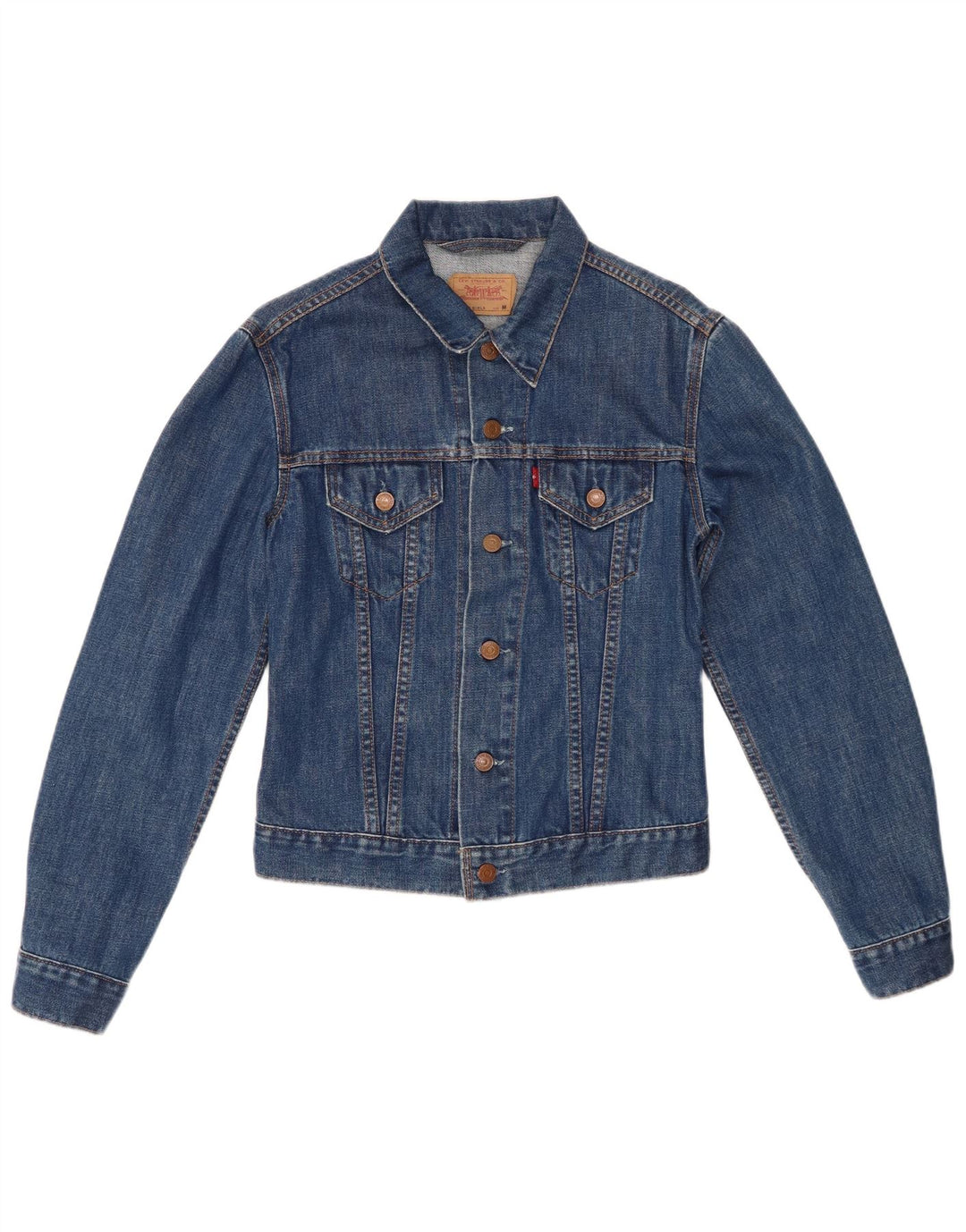 Giacca di jeans per bambina LEVI'S 10-11 anni in cotone blu medio