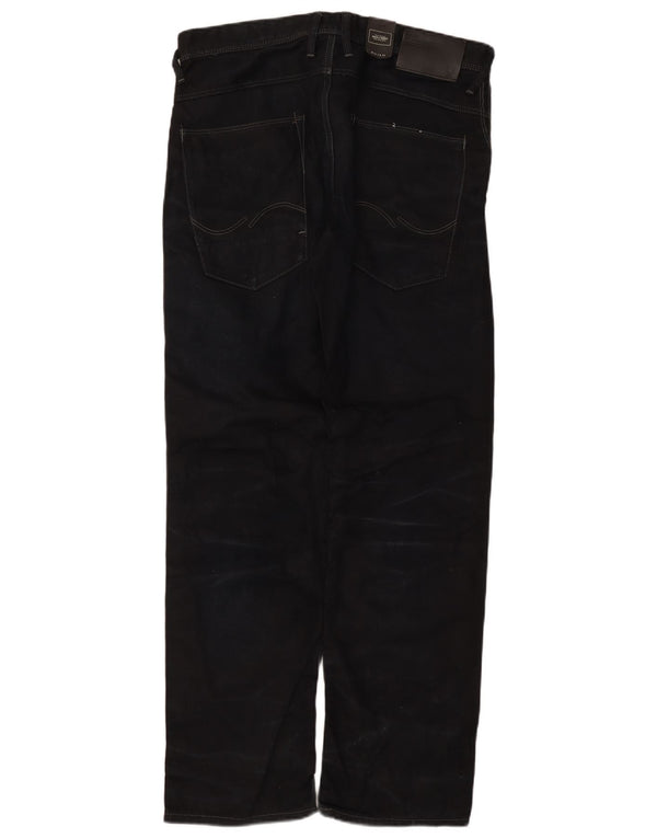 Jeans dritti da uomo Jack & Jones W34 L34 cotone blu navy
