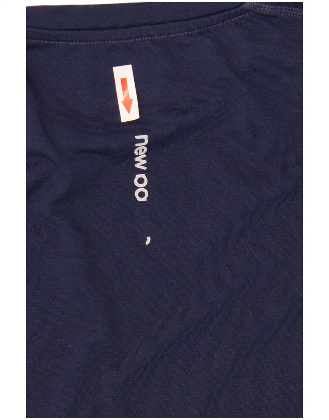 New Balance Maglietta grafica da uomo a maniche lunghe grande in poliestere blu navy