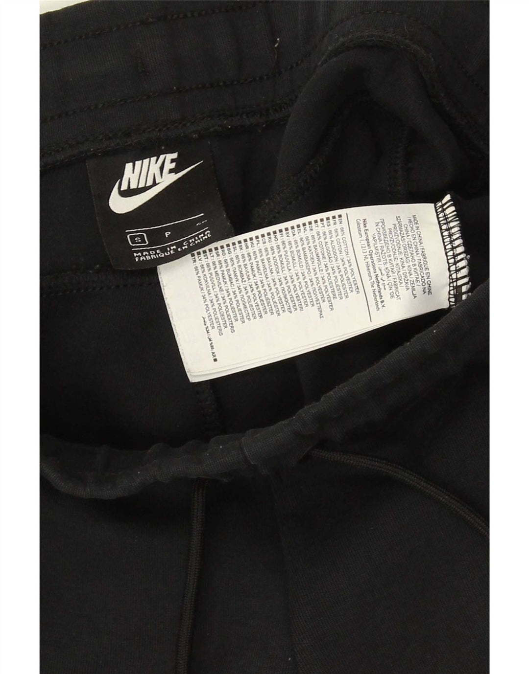 Pantaloni da tuta da uomo Nike Joggers piccoli in cotone nero