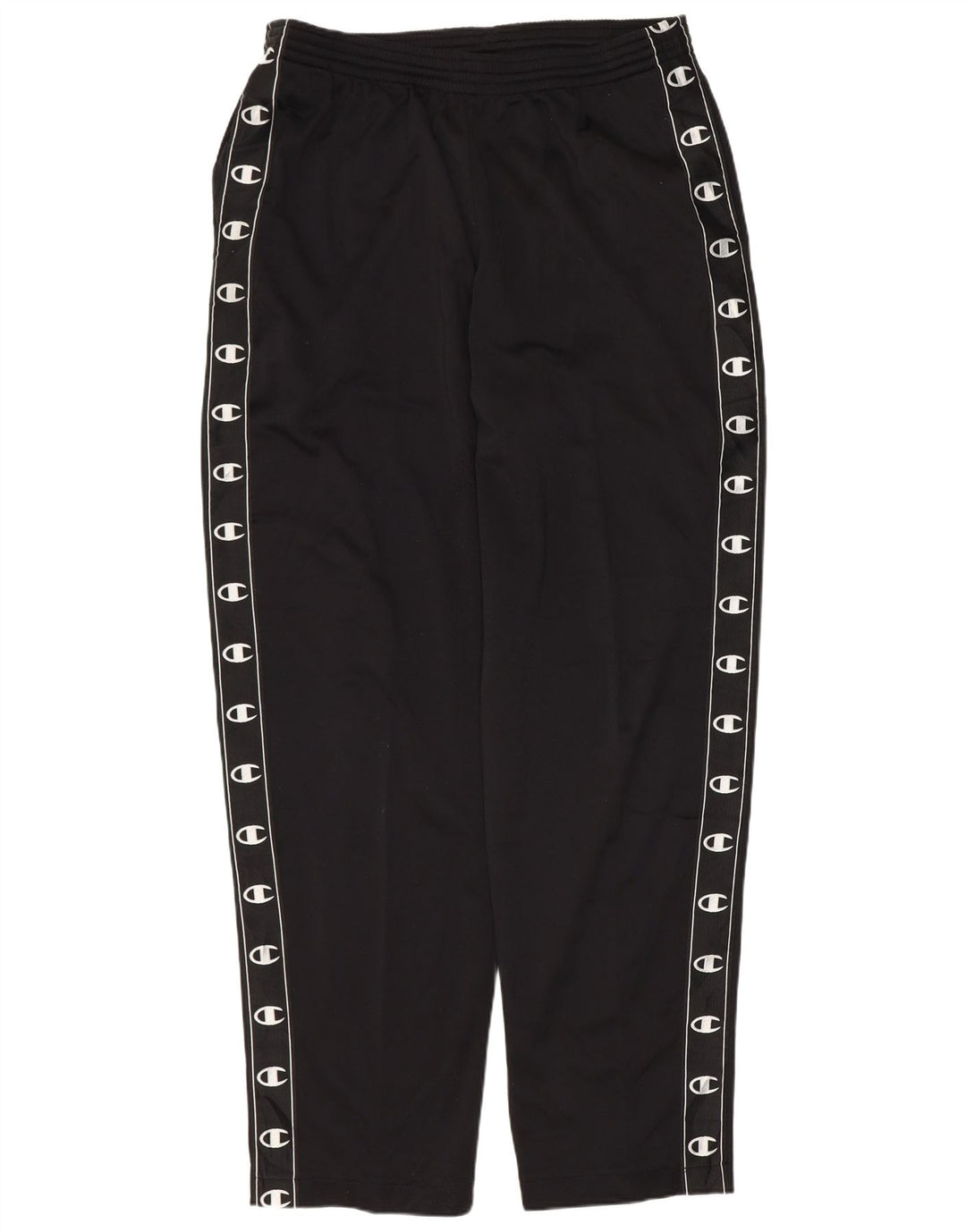 Pantaloni da tuta grafici da uomo CHAMPION grandi in poliestere nero