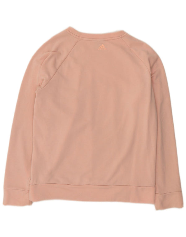 Felpa grafica da donna Adidas Jumper UK 20/22 XL Cotone rosa