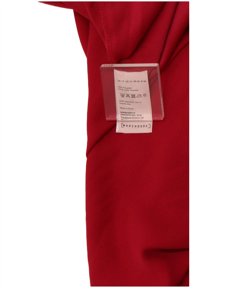 WAREHOUSE Tuta senza maniche da donna UK 14 Poliestere rosa medio