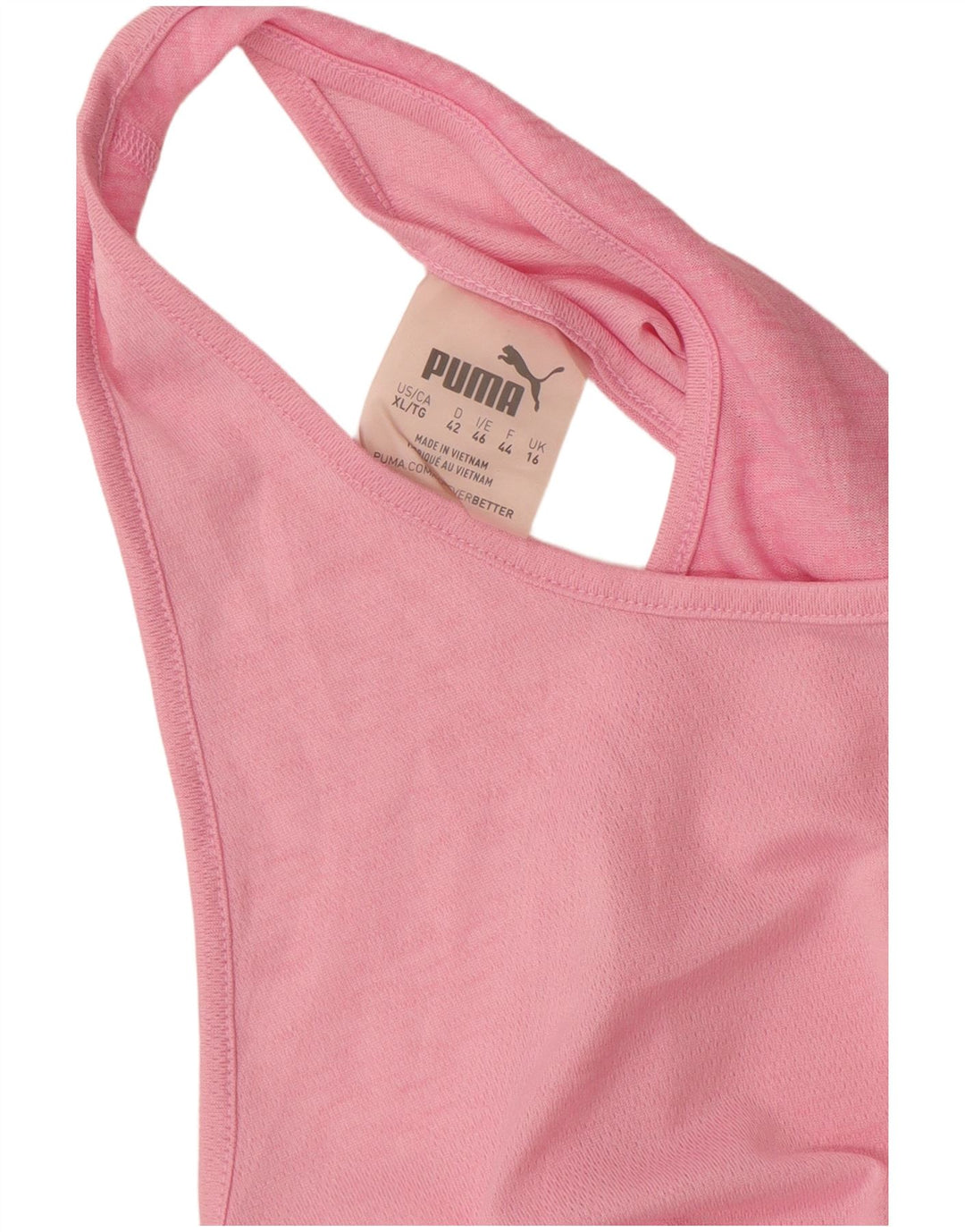 Canotta da donna Puma UK 16 grande rosa poliestere