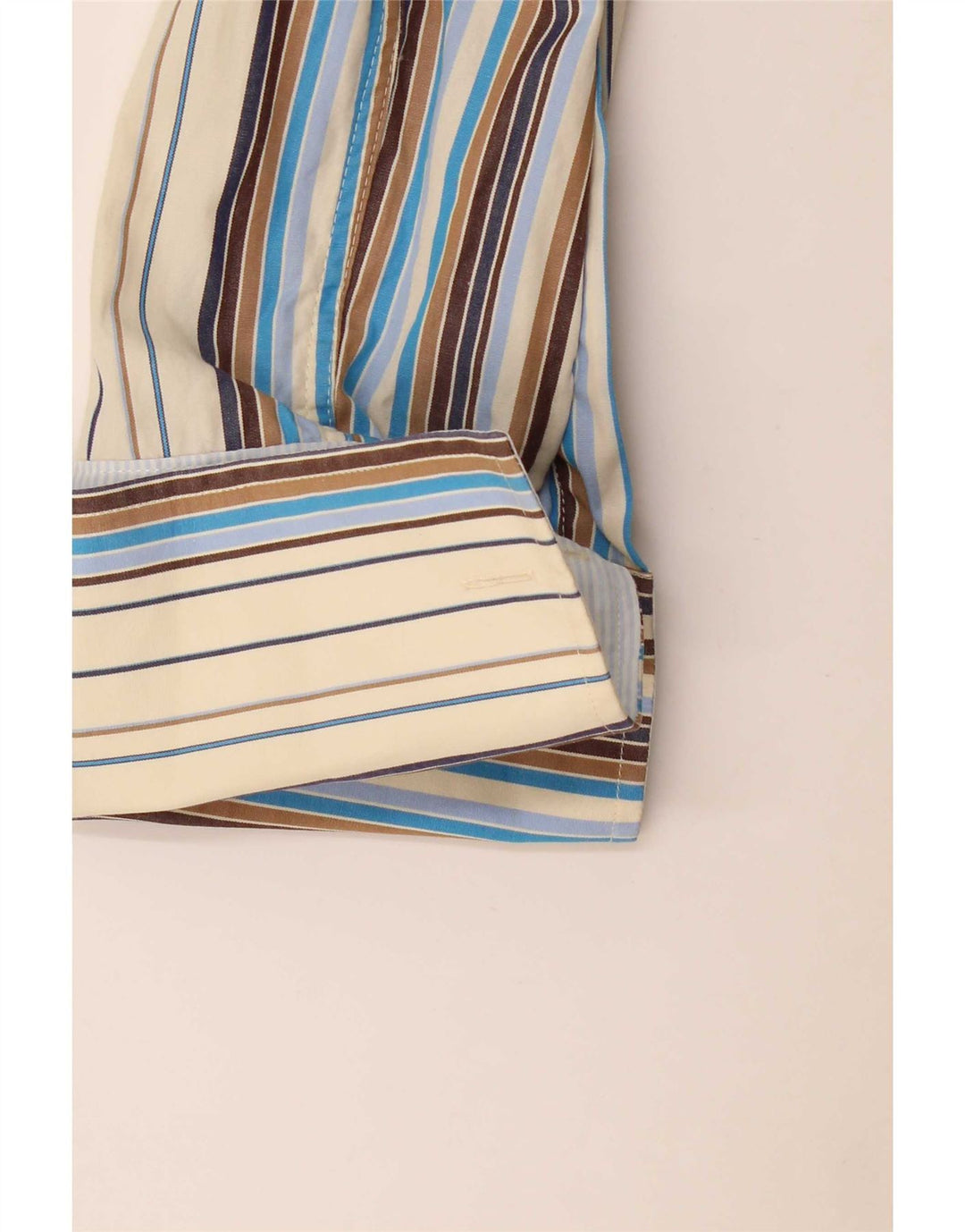 Camicia formale da uomo Ted Baker taglia 4 grande cotone a righe multicolore
