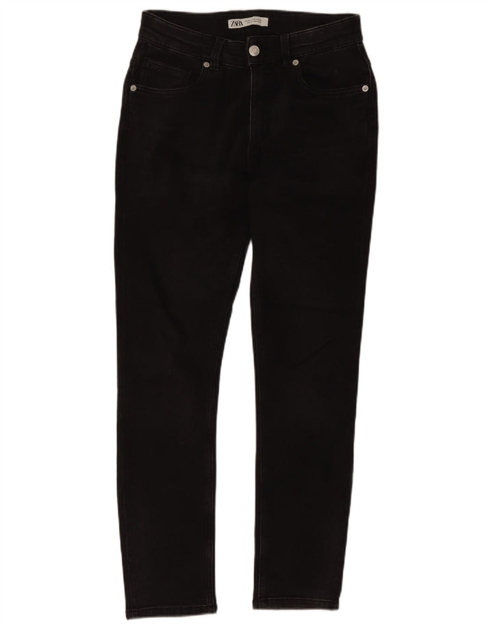 Jeans slim da uomo Zara EU 38 Small W30 L28 Cotone nero