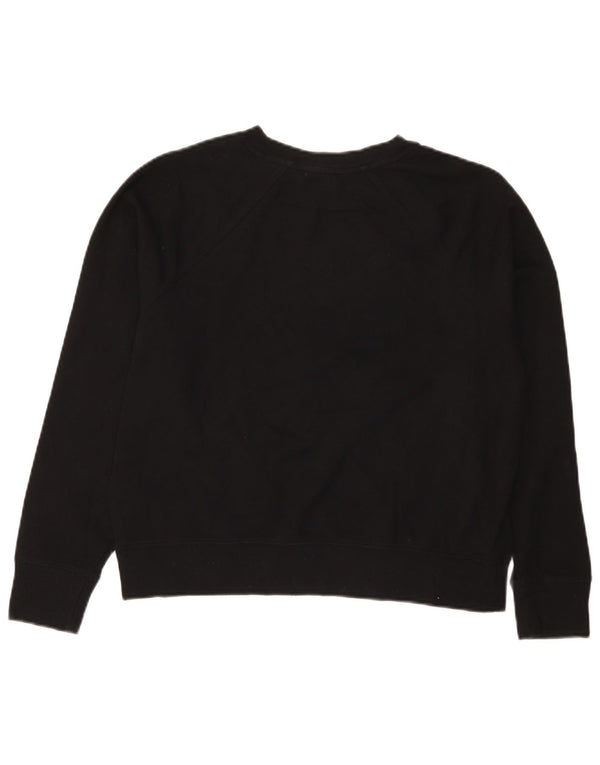 Felpa oversize con grafica da donna Dkny UK 6 XS cotone nero