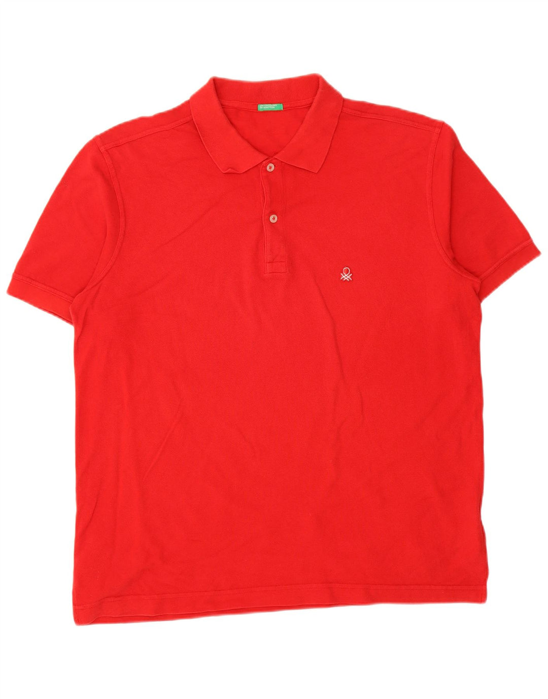 Polo Uomo BENETTON XL Rosso Cotone