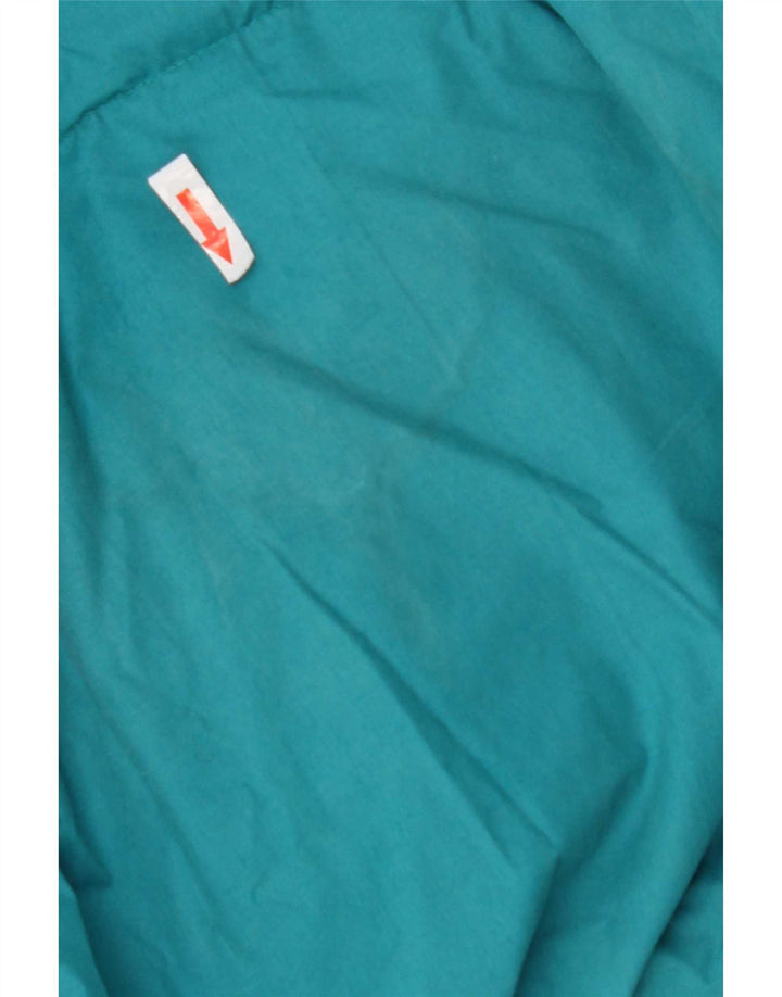 Giacca imbottita da uomo vintage UK 42 XL Poliestere color block blu