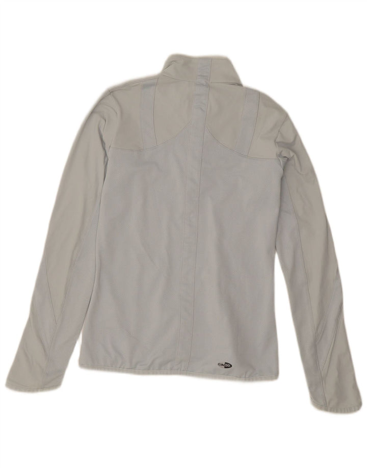 Adidas Donna Climacool Zip Collo Pullover Tuta Top UK 10 Piccolo Grigio