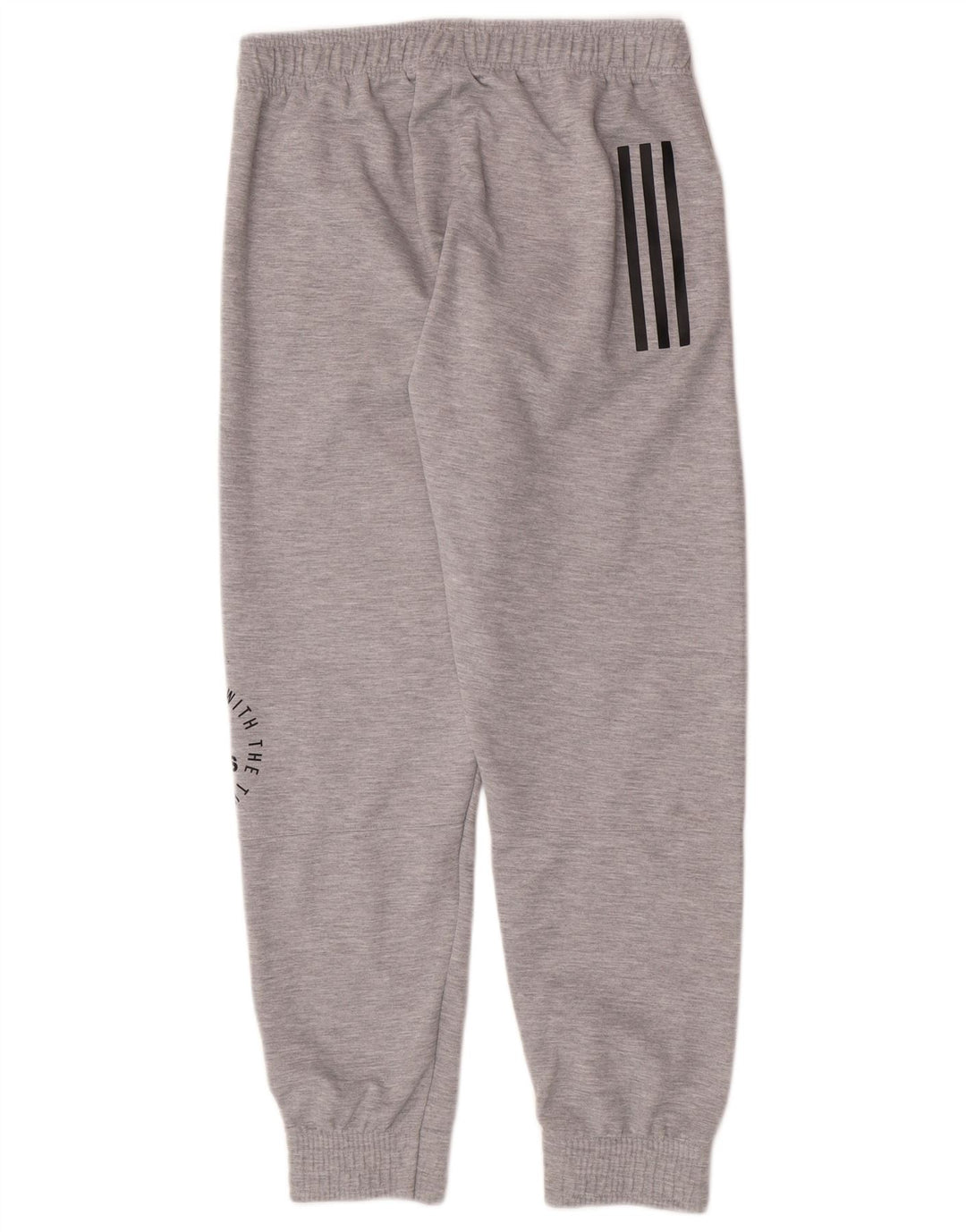 Pantaloni da tuta grafica da uomo Adidas Joggers in poliestere grigio medio