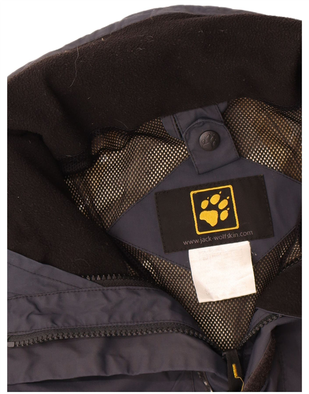 Giacca antipioggia da uomo Jack Wolfskin UK 40/42 grande poliestere blu navy