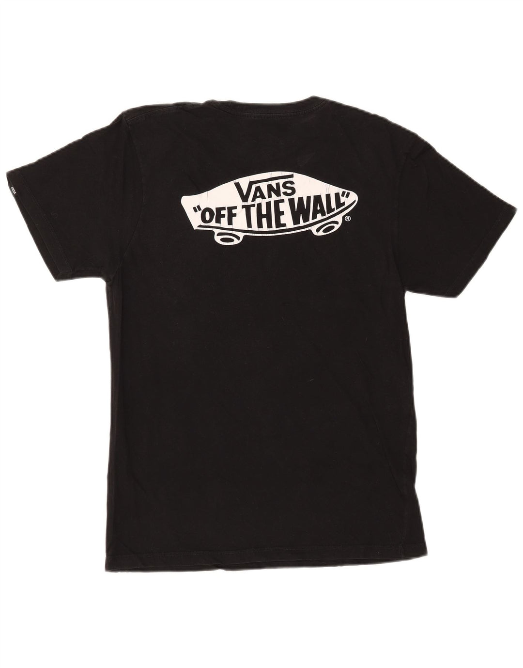 T-shirt grafica personalizzata da uomo VANS Top in cotone nero medio