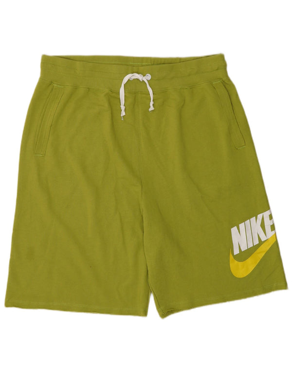 Pantaloncini sportivi Nike da uomo con grafica XL in cotone verde
