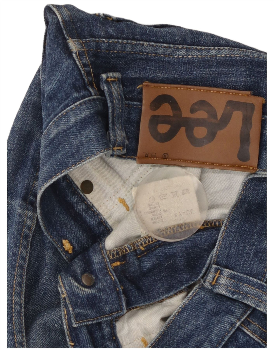 Jeans slim da donna Lee W30 L31 cotone blu