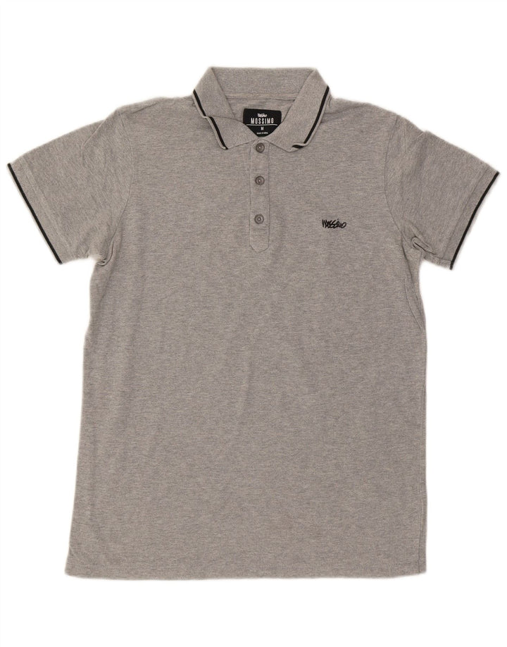 MOSSIMO Mens Polo Shirt Medium Grey Cotton