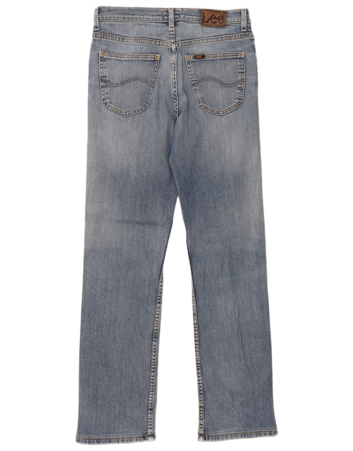 Jeans dritti invecchiati Lee Brooklyn da uomo W33 L34 cotone blu
