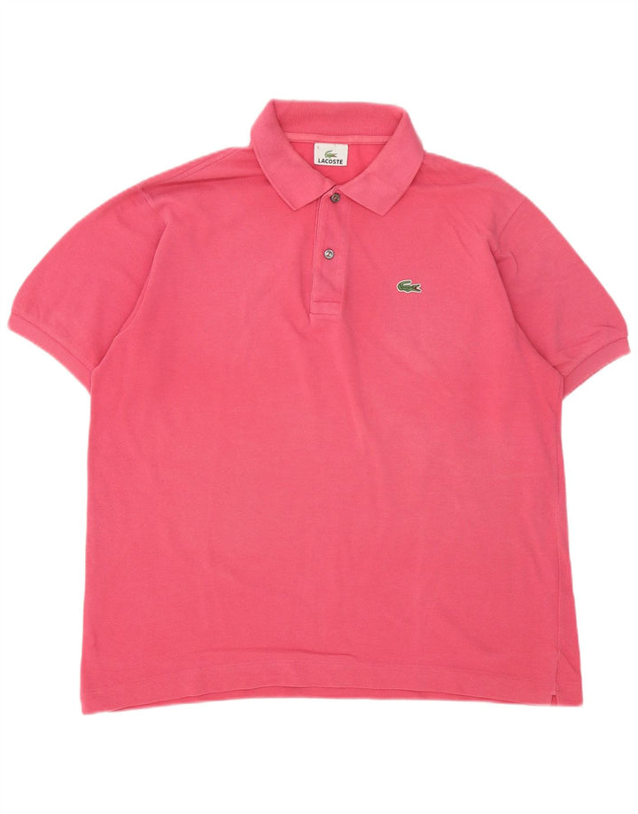 Polo da uomo Lacoste taglia 5 grande in cotone rosa