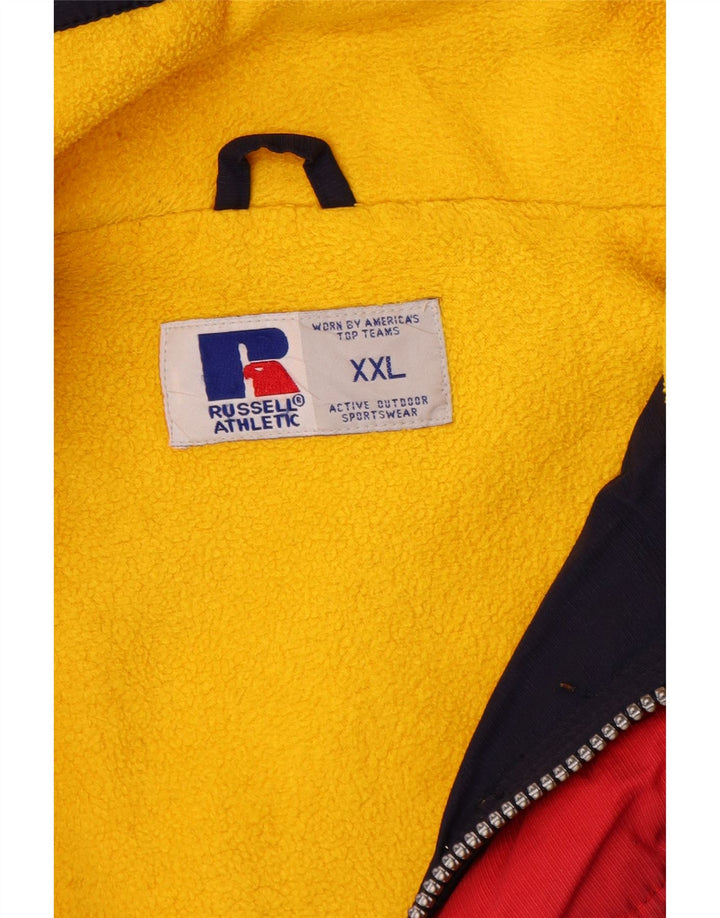 Giacca a vento da uomo Russell Athletic UK 44 2XL Nylon blu navy