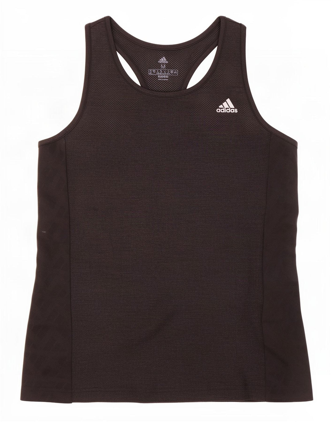 Canotta Adidas da donna UK 12/14 media nera
