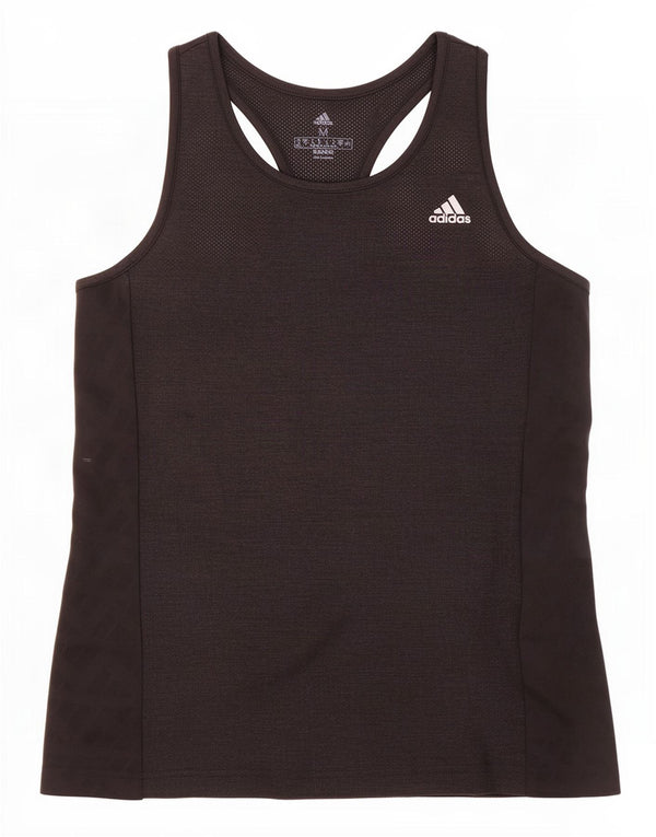 Canotta Adidas da donna UK 12/14 media nera