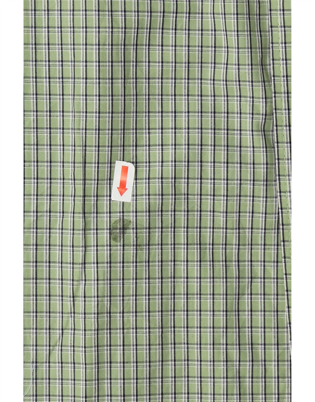 IZOD Mens Flannel Shirt Medium Green Check Cotton Vintage Izod and Second-Hand Izod from Messina Hembry 