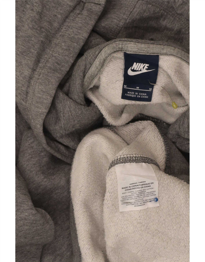 Felpa con cappuccio Nike Regular Fit da uomo in cotone grigio medio