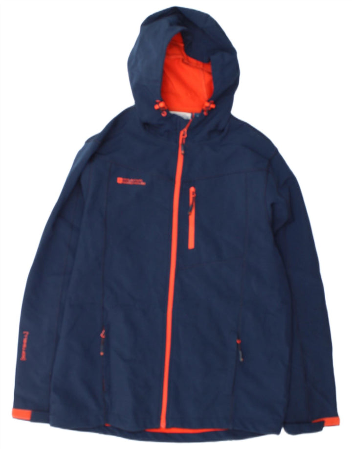 Giacca a vento con cappuccio da uomo Mountain Warehouse UK 38 Medium Blu Navy