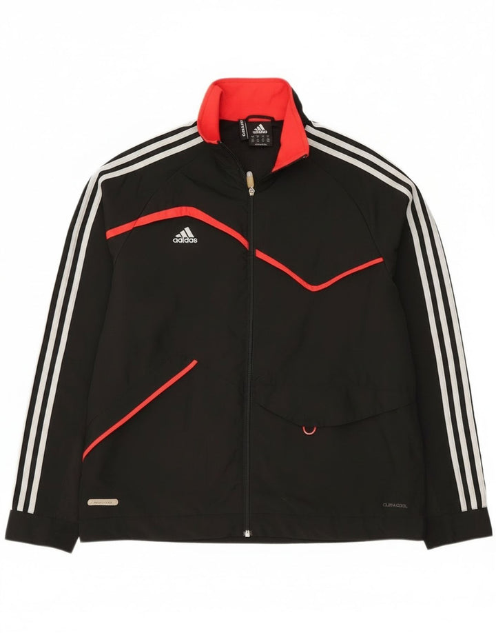 Giacca superiore della tuta da uomo Adidas Clima 365 media poliestere nero
