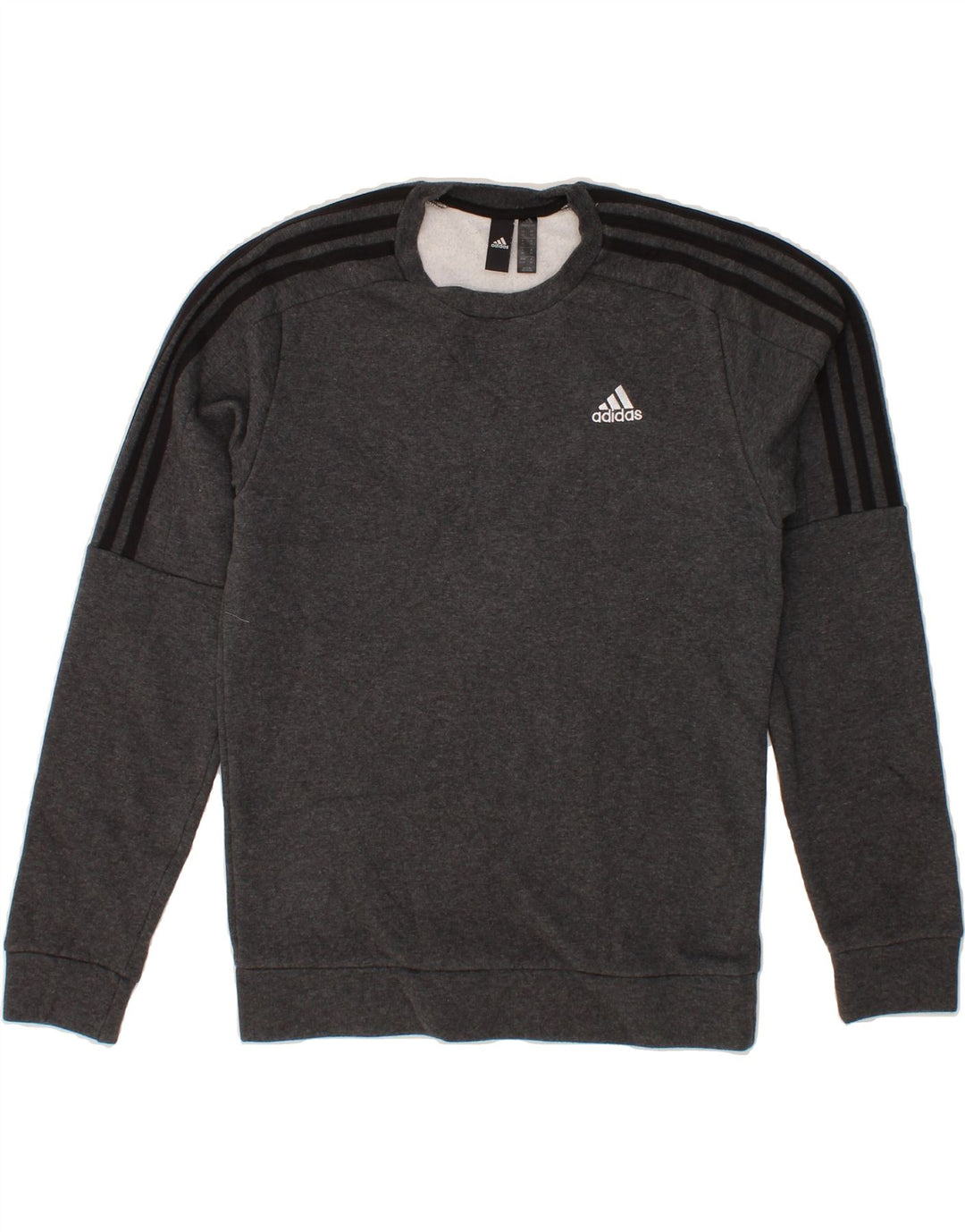 ADIDAS Mens Sweatshirt Jumper XS Grey Cotton Vintage Adidas and Second-Hand Adidas from Messina Hembry 